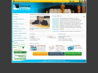 Thumbnail do site Porto de Vitria - CODESA - Autoridade Porturia