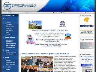 Thumbnail do site IBEF-ES - Instituto Brasileiro de Executivos de Finanas, seccional Vitria