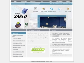 Thumbnail do site Cartório Sarlo