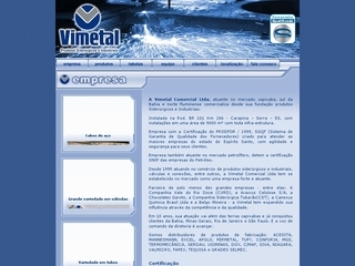 Thumbnail do site Vimetal Comercial Ltda