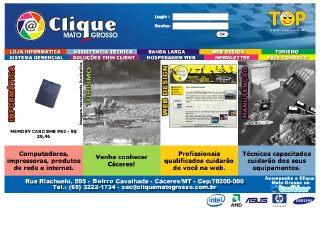 Thumbnail do site Clique Mato Grosso - Cceres online