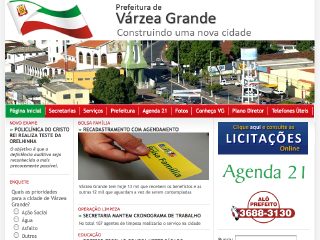 Thumbnail do site Prefeitura Municipal de Vrzea Grande