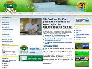 Thumbnail do site Prefeitura Municipal de So Jos do Rio Claro