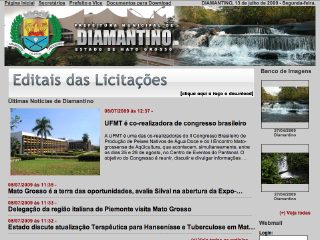 Thumbnail do site Prefeitura Municipal de Diamantino