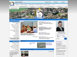 Thumbnail do site Prefeitura Municipal de Santa Carmem