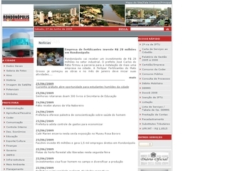 Thumbnail do site Prefeitura Municipal de Rondonpolis