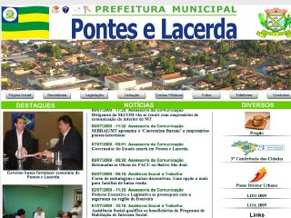 Thumbnail do site Prefeitura Municipal de Pontes e Lacerda