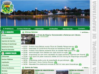 Thumbnail do site Prefeitura Municipal de Araputanga