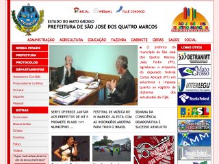 Thumbnail do site Prefeitura Municipal de So Jos dos Quatro Marcos