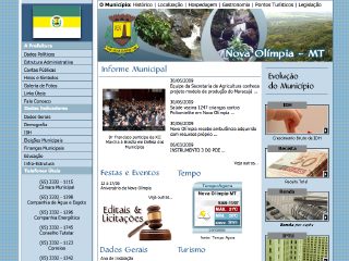 Thumbnail do site Prefeitura Municipal de Nova Olmpia