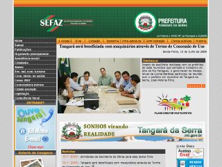 Thumbnail do site Prefeitura Municipal de Tangar da Serra