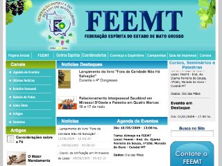 Thumbnail do site Federao Esprita do Estado de Mato Grosso - Feemt