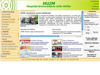 Thumbnail do site Hospital Universitrio Jlio Muller (HUJM)