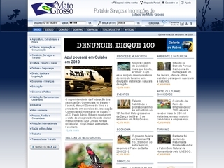 Thumbnail do site Governo do Estado de Mato Grosso