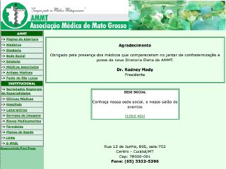 Thumbnail do site AMMT - Associao Mdica de Mato Grosso