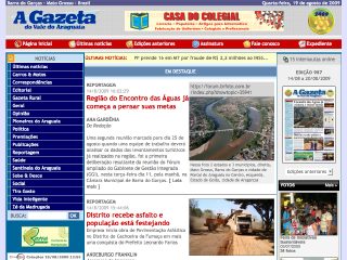 Thumbnail do site Gazeta do Vale do Araguaia