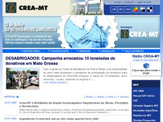 Thumbnail do site CREA-MT - Conselho Regional de Engenharia, Arquitetura e Agronomia