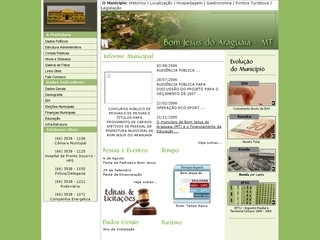Thumbnail do site Site Oficial de Bom Jesus do Araguaia