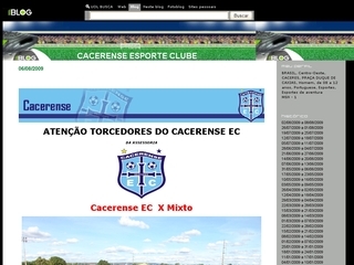 Thumbnail do site Blog do Cacerense Esporte Clube