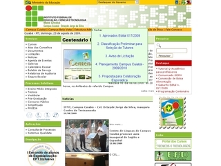 Thumbnail do site Centro Federal de Educao Tecnolgica do Mato Grosso