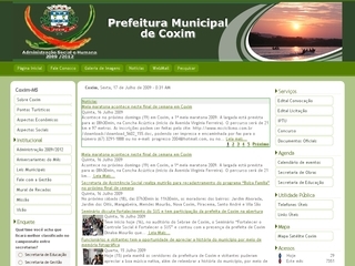 Thumbnail do site Prefeitura Municipal de Coxim
