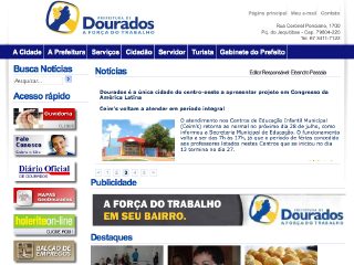 Thumbnail do site Prefeitura Municipal de Dourados