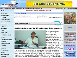 Thumbnail do site Aquidauana News