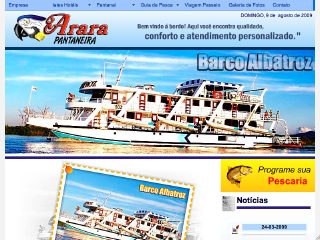 Thumbnail do site Arara Pantaneira Turismo