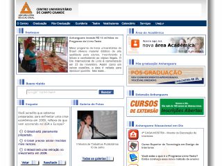 Thumbnail do site UNAES - Centro Universitrio de Campo Grande