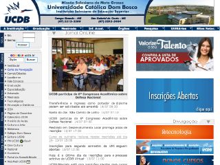 Thumbnail do site Universidade Católica Dom Bosco (UCDB)