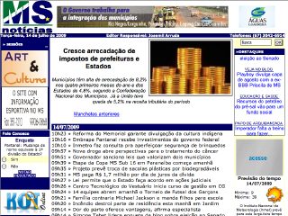 Thumbnail do site MS Notícias