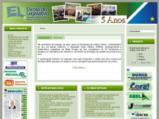 Thumbnail do site Escola do Legislativo de Mato Grosso do Sul