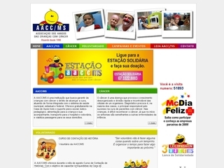 Thumbnail do site Associao dos Amigos das Crianas com Cncer (AACC/MS)