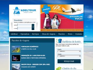 Thumbnail do site Adeltour - Turismo, cmbio e receptivo