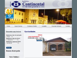 Thumbnail do site Imobiliria Continental