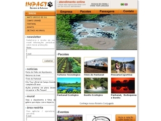 Thumbnail do site Impacto - Eco turismo em Bonito e Pantanal