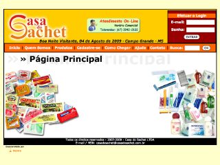 Thumbnail do site Casa do Sachet