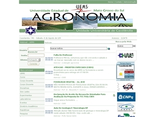Thumbnail do site UEMS - Universidade Estadual de Agronomia
