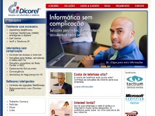Thumbnail do site Dicorel - Solues em Informtica e Telefonia