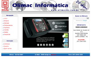 Thumbnail do site Olimac Informtica