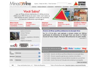 Thumbnail do site Governo do Estado de Minas Gerais