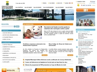 Thumbnail do site Prefeitura Municipal de Belo Horizonte