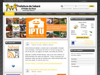 Thumbnail do site Prefeitura Municipal de Sabar