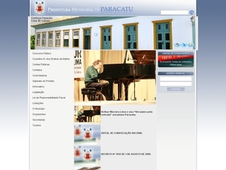 Thumbnail do site Prefeitura Municipal de Paracatu