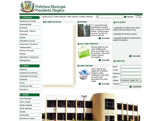Thumbnail do site Prefeitura Municipal de Presidente Olegrio