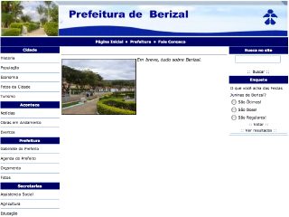 Thumbnail do site Prefeitura Municipal de Berizal