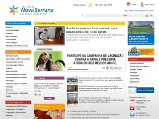 Thumbnail do site Prefeitura Municipal de Nova Serrana