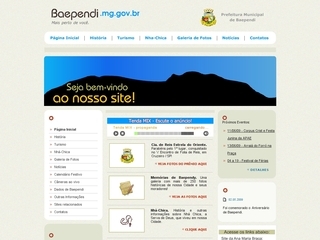Thumbnail do site Prefeitura Municipal de Baependi
