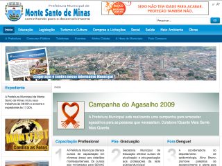 Thumbnail do site Prefeitura Municipal de Monte Santo de Minas