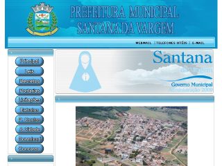 Thumbnail do site Prefeitura Municipal de Santana da Vargem